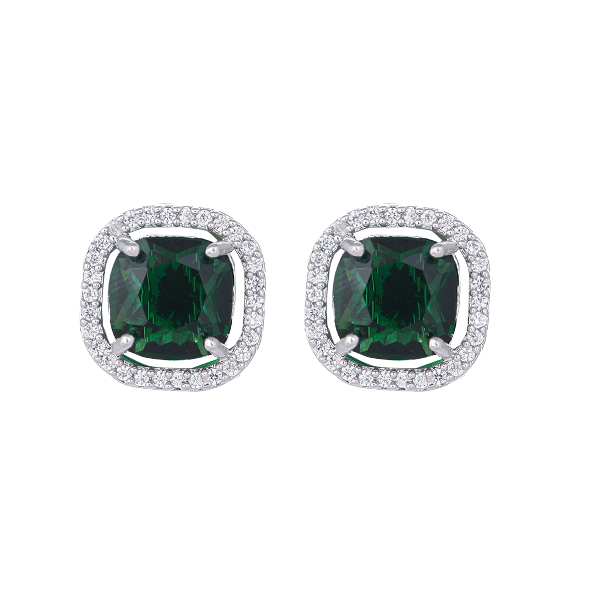 Emerald Elegance Pearl Choker Necklace Set