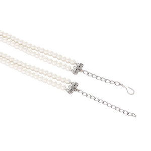 Blue Emerald Elegance Pearl Choker